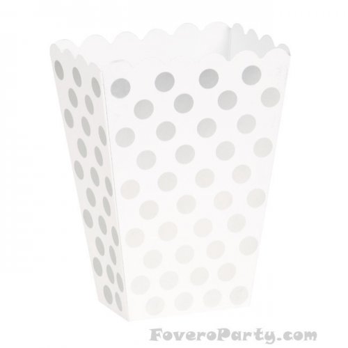 8 Silver dots treat boxes