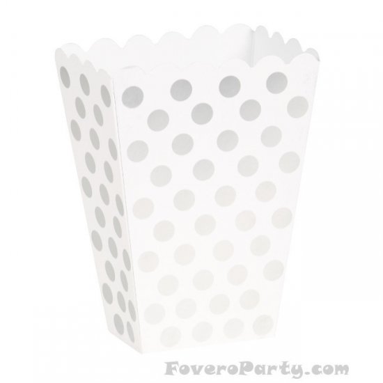 8 Silver dots treat boxes