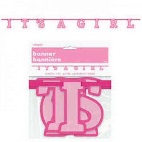 Jointed Banner Baby Shower Its A Girl