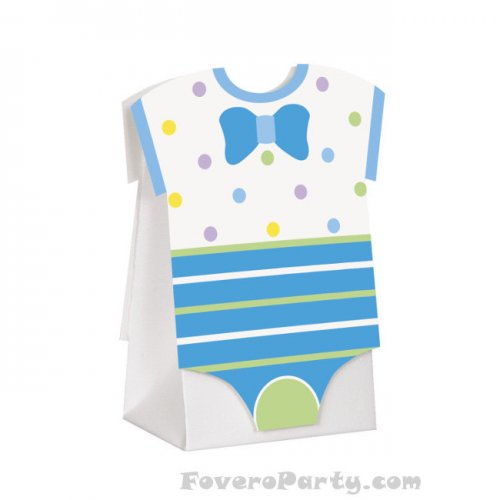 8 Baby Shower Favor boxes blue 8 Baby Shower Favor boxes blue