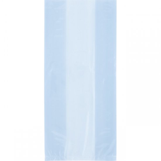 30 Light Blue Bags with Twist Ties 13cmX29cm