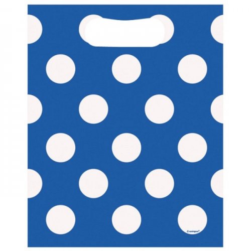 8 Lootbags Blue Dots 8 Lootbags Blue Dots