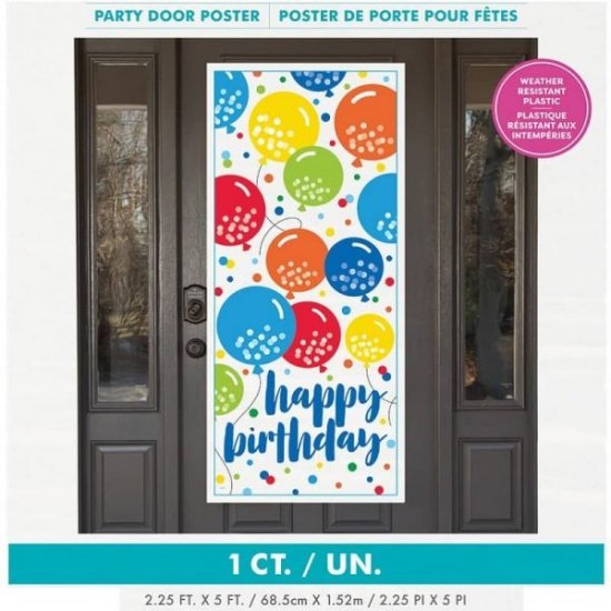 \"Happy Birthday\" Door Poster 68cmX152cm