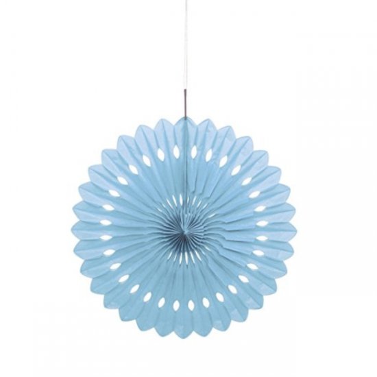 Decorative Fan Light Blue 40cm