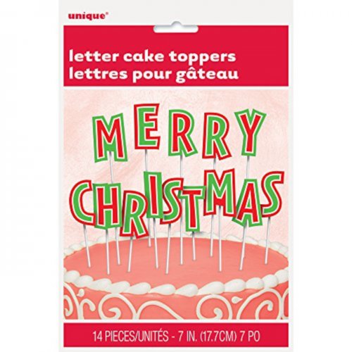 Merry Christmas Letter Decoration for cake