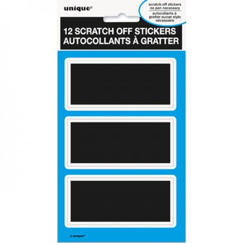 12 Scratch off Stickers