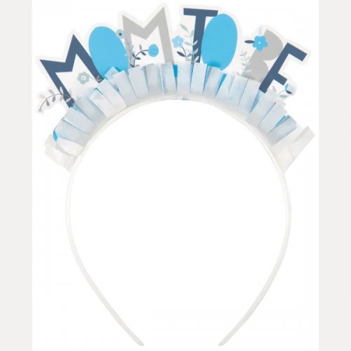 Mom to be Headband Blue Mom to be Headband Blue