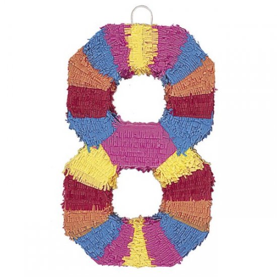 Pinata Numeral 8