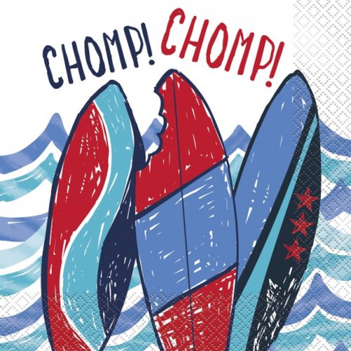 16 Napkins Shark Party 16 Napkins Shark Party