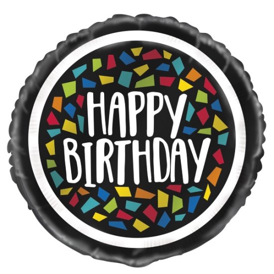 Foil Balloon Happy Birthday 45cm