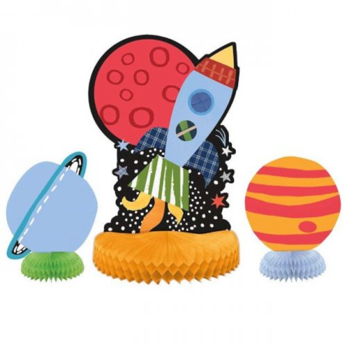 Outer Space Honeycomb Decoration Set (3 pcs)