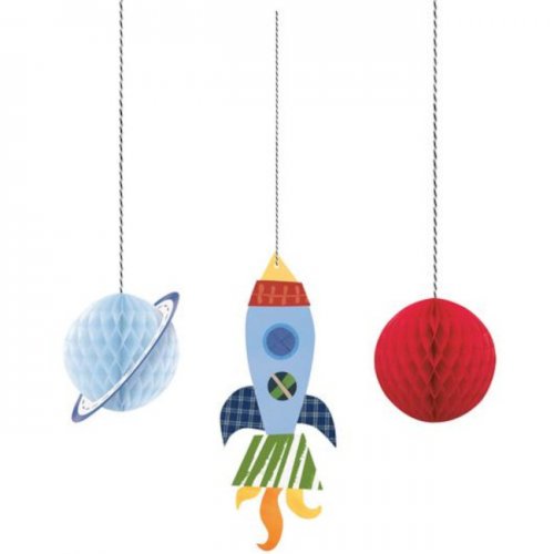 Outer Space Hanging Decoration Set (3 pcs)