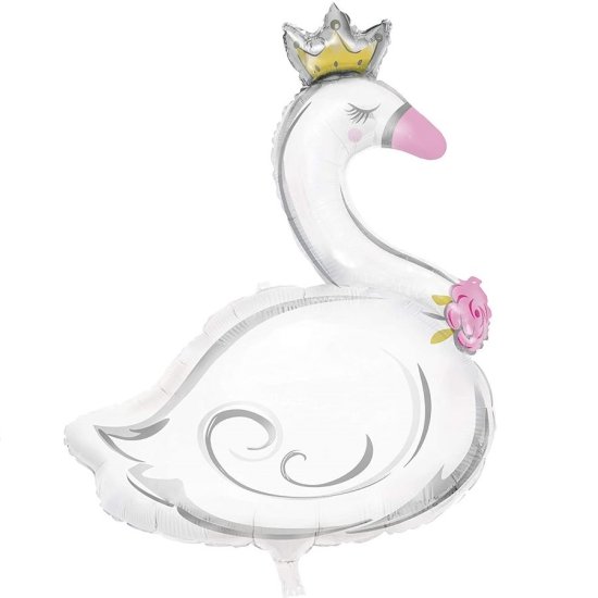 Foil Balloon Swan 105cm