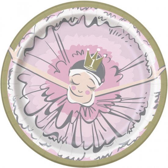 8 Plates 1st Ballerina 17cm