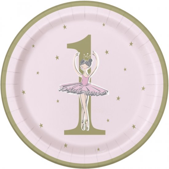 8 Plates 1st Ballerina 22cm