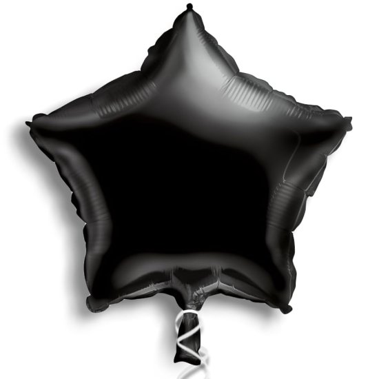 Foil Balloon Star Black 45cm