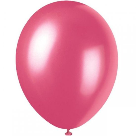 8 Balloons Pearlized Fuxia 30cm