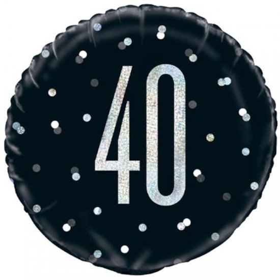 Foil Balloon 40th Birthday 45cm