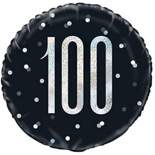 Foil Balloon 100th Birthday 45cm