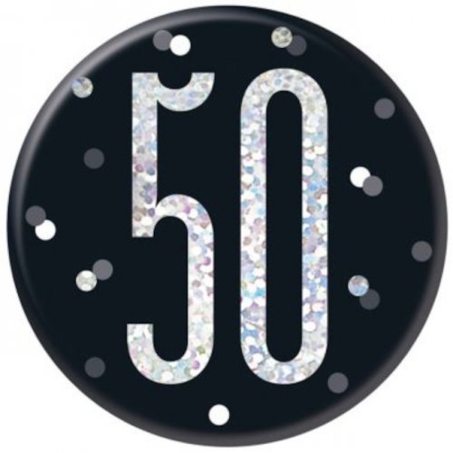 Badge Birthday 50th 7.5cm