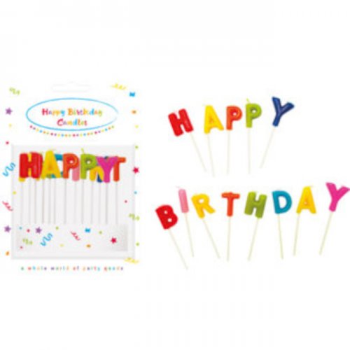 Candles Happy Birthday Mix Colour
