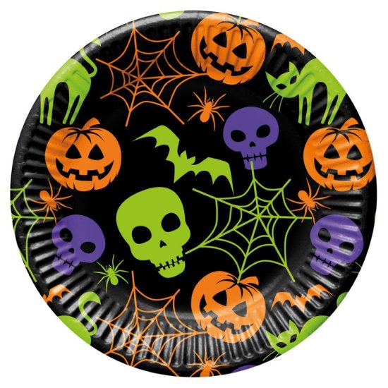 8 Plates Halloween 22cm