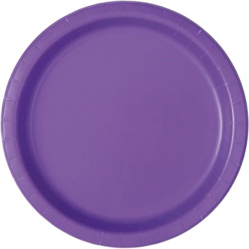 16 Paper Plates Purple 22cm 16 Paper Plates Purple 22cm