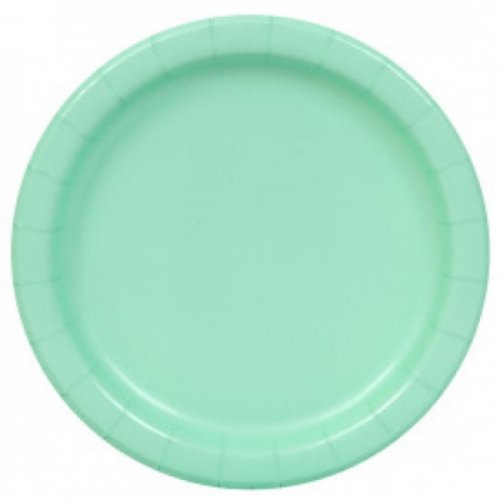 16 Paper Plates Mint 22cm 16 Paper Plates Mint 22cm