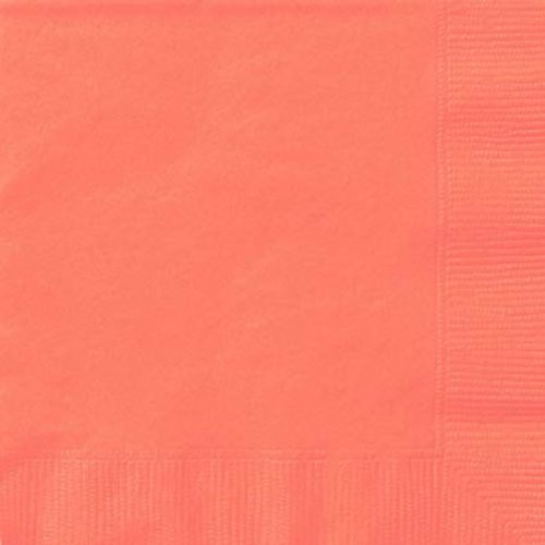 20 Napkins Coral 33X33cm 20 Napkins Coral 33X33cm