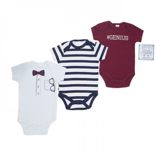 Boys 3 Pack Bodysuit  Boys 3 Pack Bodysuit