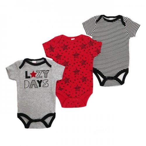 Boys 3 Pack Bodysuit  Boys 3 Pack Bodysuit