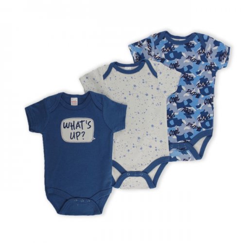 Boys 3 Pack Bodysuit  Boys 3 Pack Bodysuit