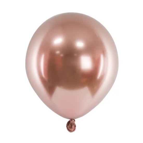 50 Balloon Glossy RoseGold 12cm