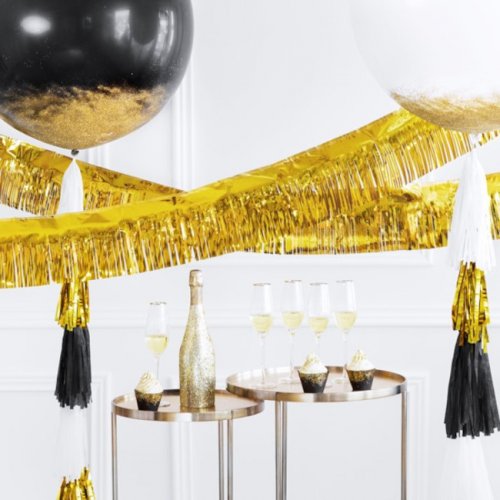 Gold Fringe Curtain 18cm X 400cm