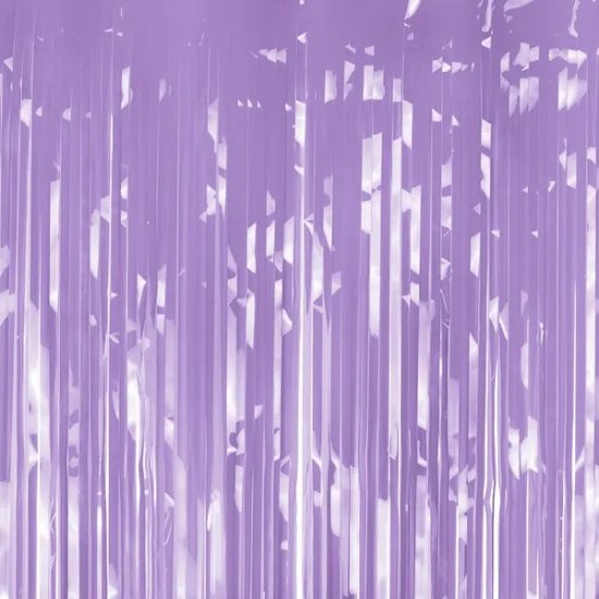 Light Violet Fringe Door Curtain 100cm X 200cm
