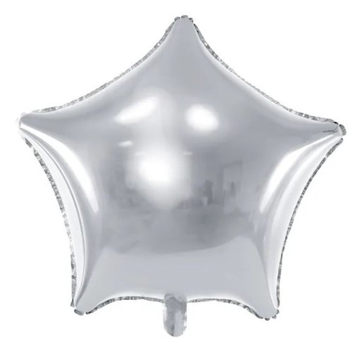 Foil Balloon Star Silver 45cm Foil Balloon Star Silver 45cm