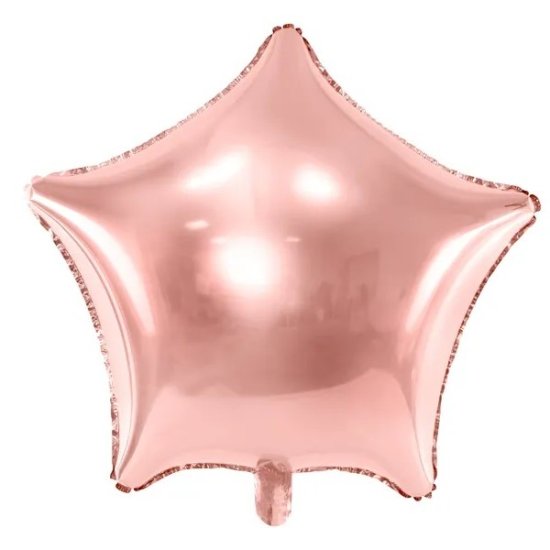 Foil Balloon Star Rosegold 45cm