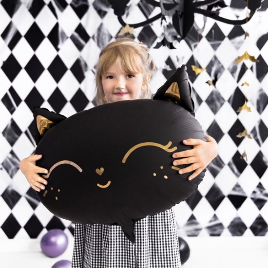 Foil Balloon Black Cat 48cm x 36cm