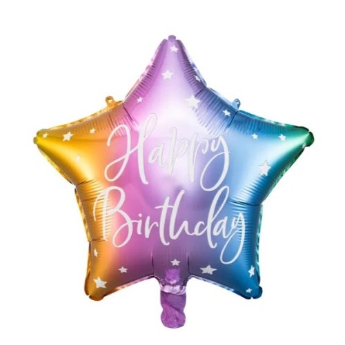 Foil Balloon Happy Birthday Mix 40cm Foil Balloon Happy Birthday Mix 40cm