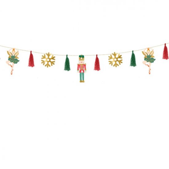 Paper garland Nutcracker 2m