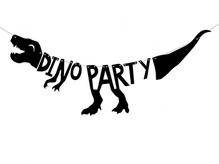 Paper Banner Dinosaur 20x90 cm DIY