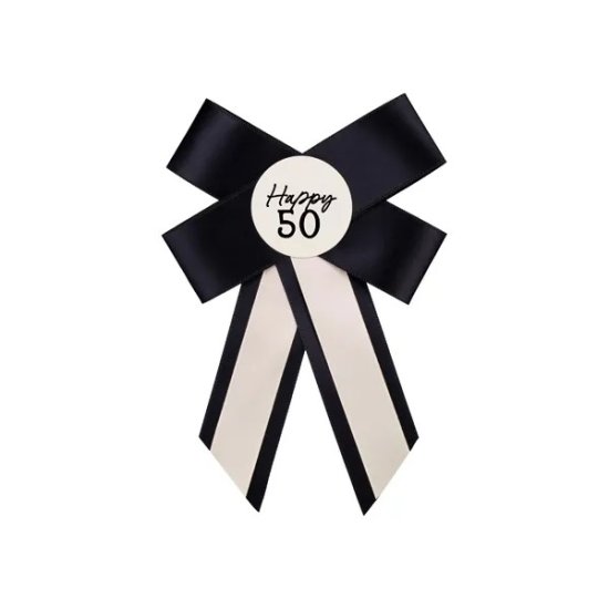 Rosette for 50th birthday 11x17cm