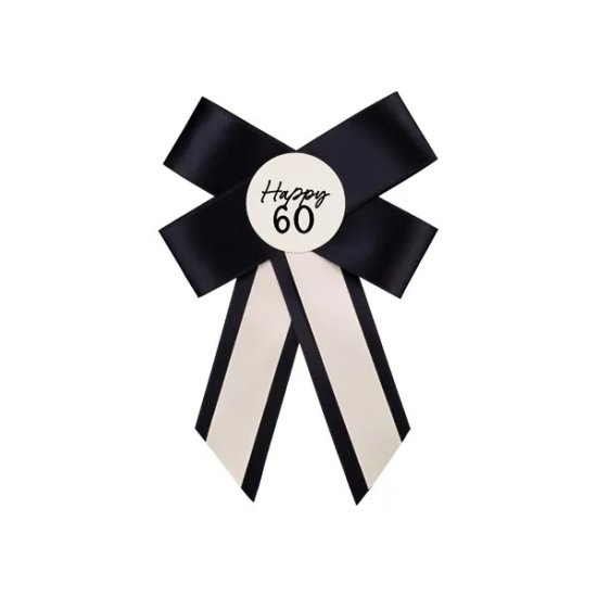 Rosette for 60th birthday 11x17cm