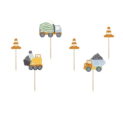 Cupcake Toppers Vehicles 4-7cm (6pcs) Cupcake Toppers Vehicles 4-7cm (6pcs)