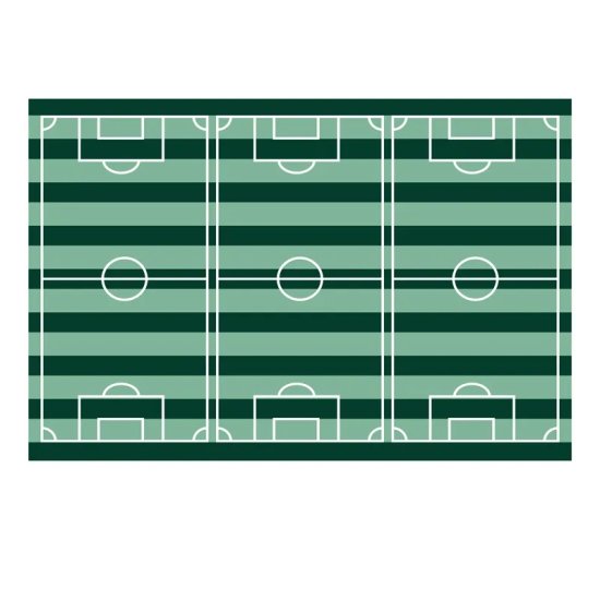 Plastic Tablecover Football 120X180cm