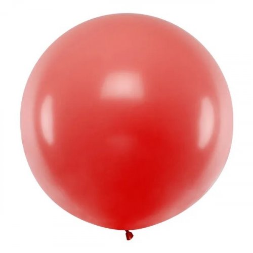 Latex Round Balloon 100cm Red