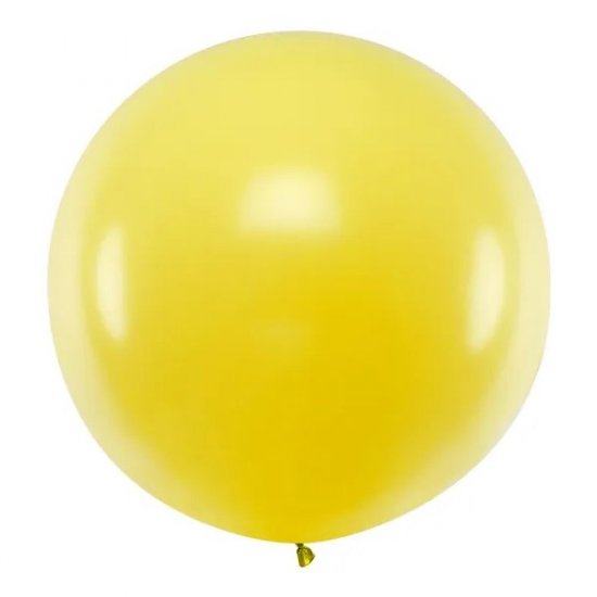 Latex Round Balloon 100cm Yellow