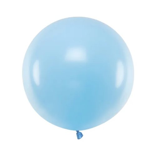 Latex Round Balloon 60cm Baby Blue