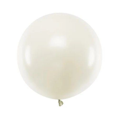 Latex Round Balloon 60cm Light Cream