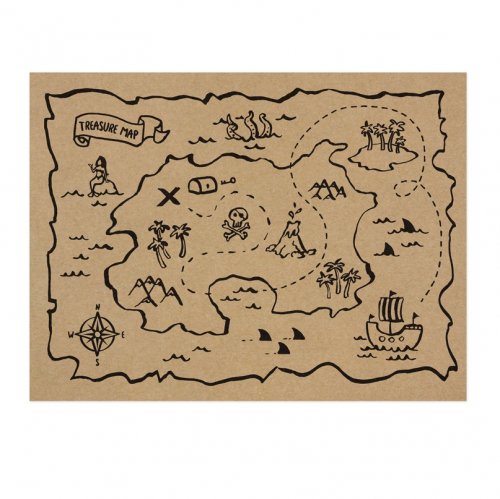 Paper placemats Pirates 40x30cm (30pcs) Paper placemats Pirates 40x30cm (30pcs)